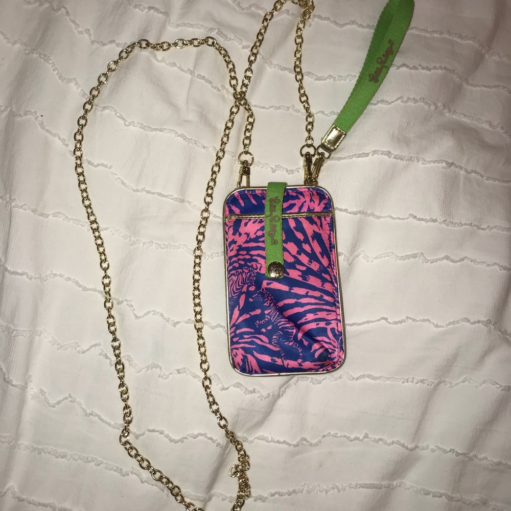 Lilly Pulitzer wristlet (with chain) - Picture 2 of 5